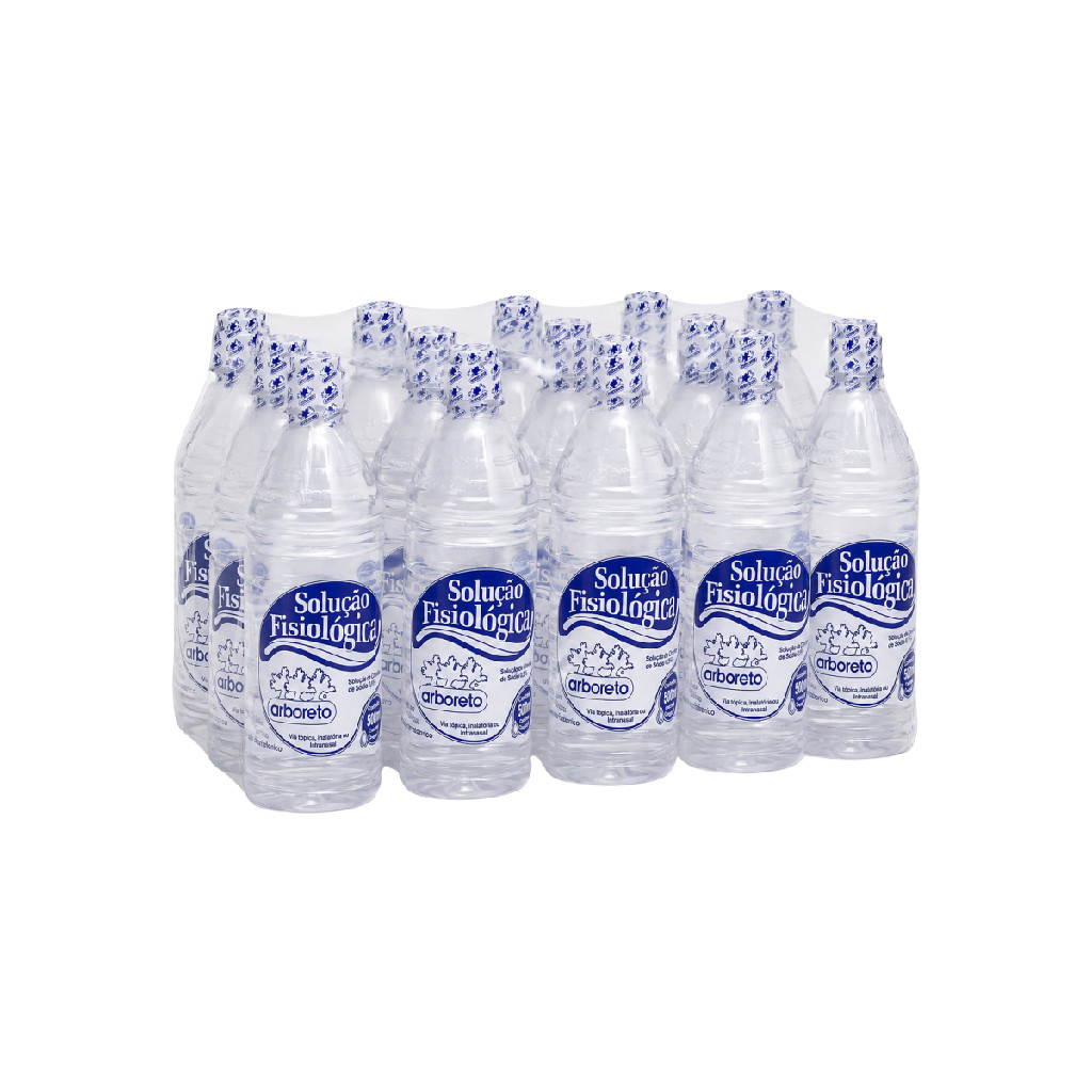 Soro Fisiológico Arboreto 12 unidades 500mL Limpeza de Lente