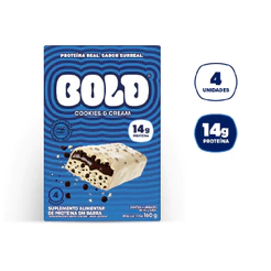 Bold Barra de Proteína Cookies & Cream 14g Kit com 4 Unidades