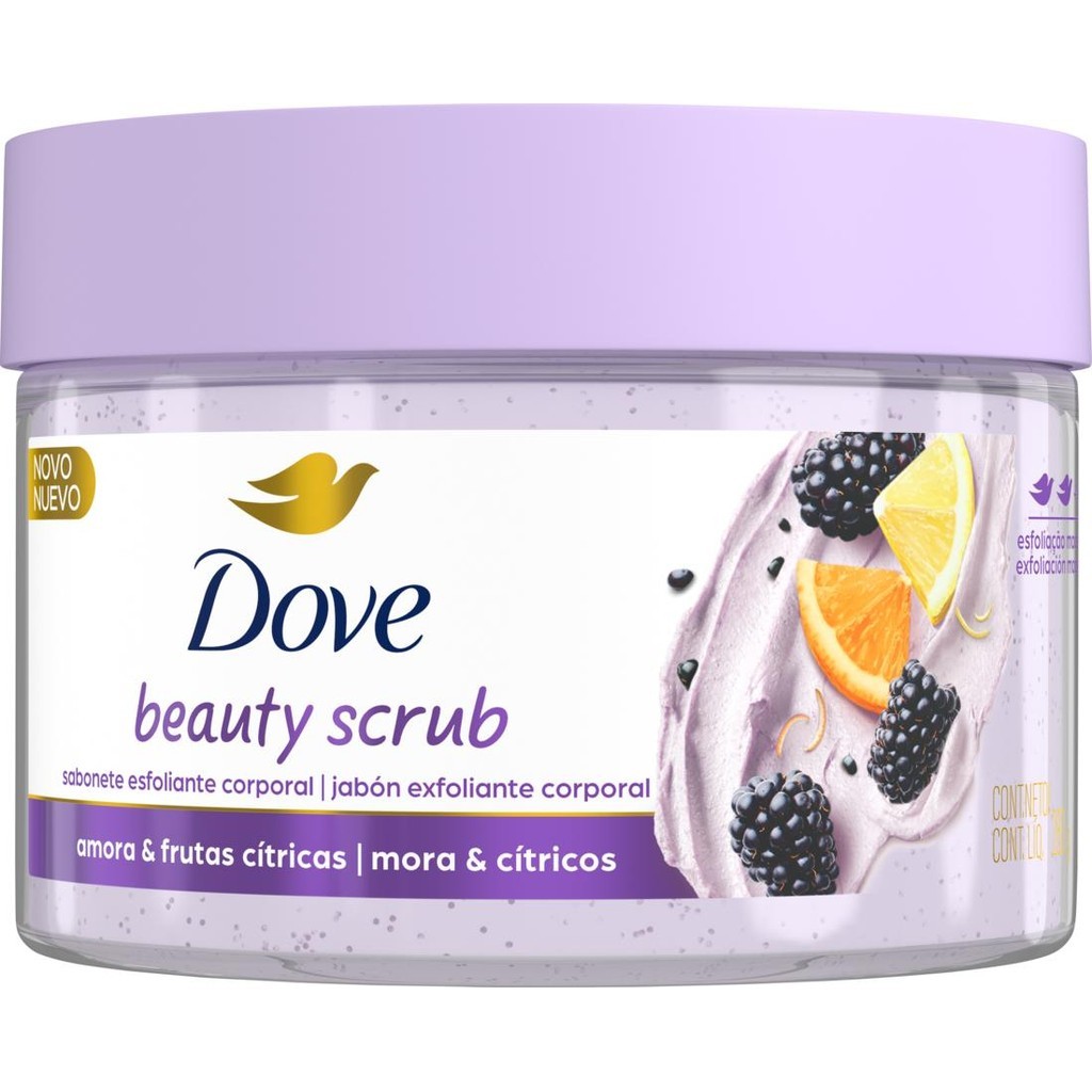 Esfoliante Amora & Frutas Cítricas Dove Beauty Scrub Pote 280g