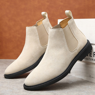 2026 outono novo estilo camurça Chelsea botas masculinas europeias americanas de alta qualidade fosco Martin botas mascu