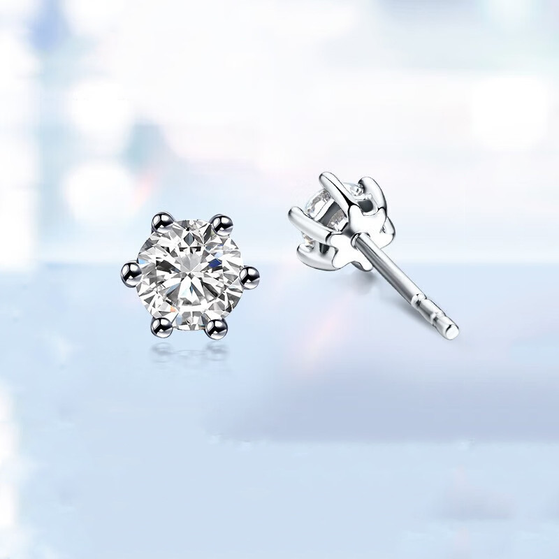 Genuíno PT950 banhado a platina brincos feminino 18K ouro branco Moissanite brincos feminino presente do dia dos namorad