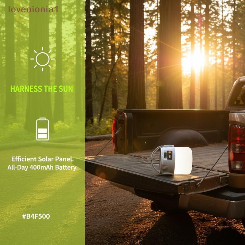 [love] Lâmpada Solar LED USB Recarregável 1 Peça Lanterna De Acampamento Com Para Barraca De Caminhada Aventuras Ao Ar L