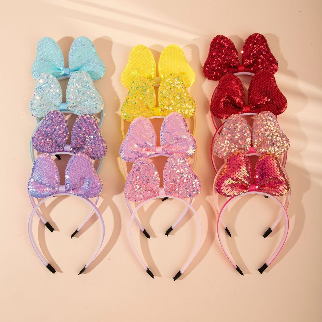 Colorido lantejoulas borboleta bandana crianças férias Hairpin acessórios de cabelo princesa foto bandana Headwear