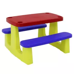 Mesa Infantil De Atividades Tramontina Playground Pic-nic Em Polipropileno Colorido U