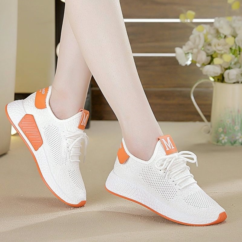 Sapatos femininos sapatos de rede novo estilo All-Match sapatos brancos sapatos esportivos estudante 2025 sapatos casuai