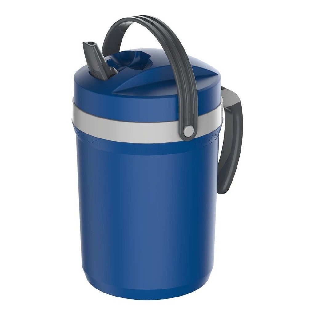 Jarra Térmica Azul Fliptop para Suco Água 2,5L Termolar