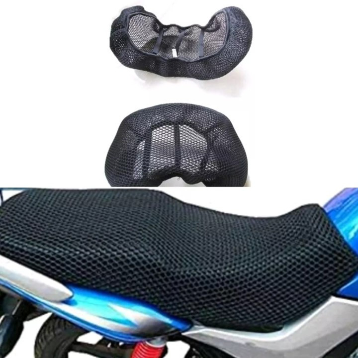 Capa de Assento para Motocicleta em Nylon Preto Impermeável e Isolada