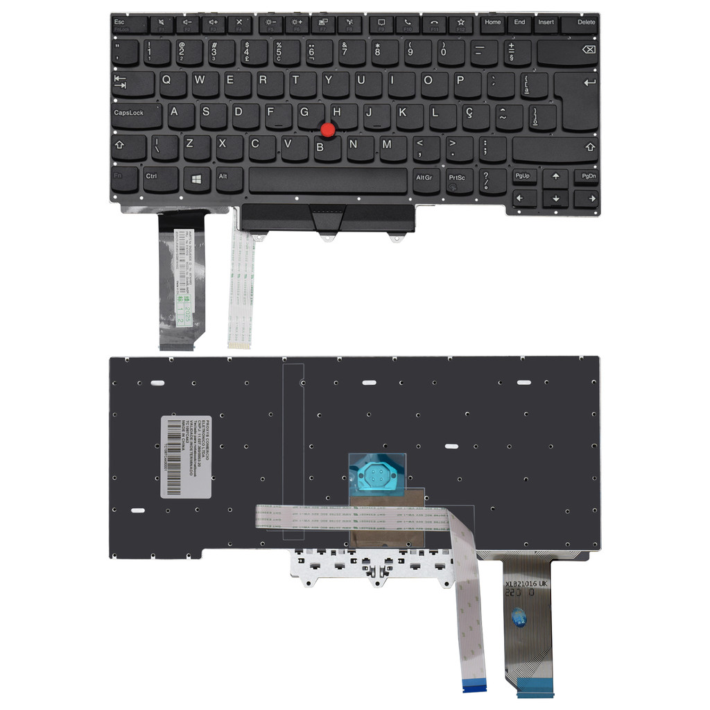 Teclado para Notebook Lenovo Thinkpad E14-GEN 2 20TA ABNT2 Preto