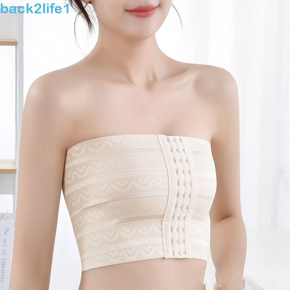 BACK2LIFE1 Pasta De Peito Respirável Sem Costura Bustiers Com Fivela Modelador Sutiã Moleca