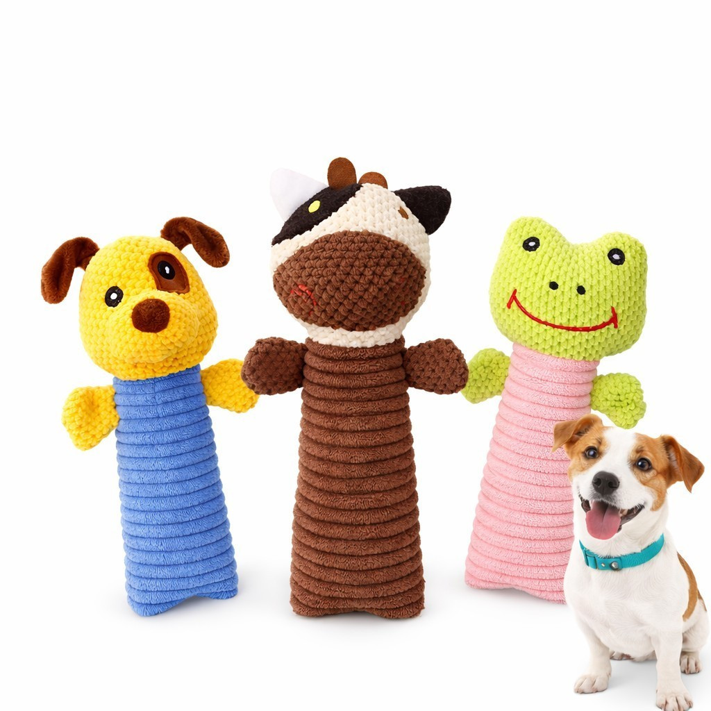 Brinquedo de Pelúcia para Cães, Brinquedo Interativo com Som de Animal, Resistente a Mordidas, para Gatos e Cães
