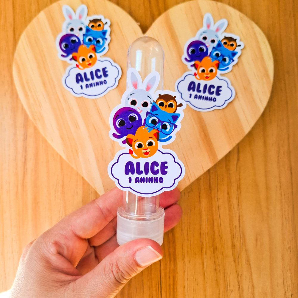 Aplique Para Tubetes Personalizados Bolofofo / Lembrancinhas para Festa Infantil de Aniversário|Tags