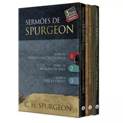 Sermões de Spurgeon | Box Com 3 Livros: Grandes Orações da Bíblia, Milagres de Jesus & Cruz de Cristo | Capa Dura