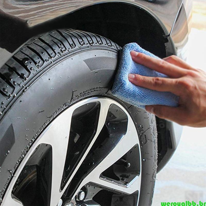 Aplicadores Microfibra weroyalbb Para Aplicação Condicionador Cera Esforço Carro