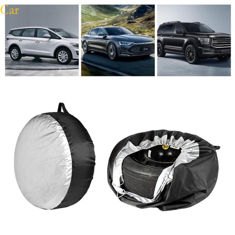 Carro 1Pc 4Pcs Capa Pneu Sobressalente Anti Arranhões