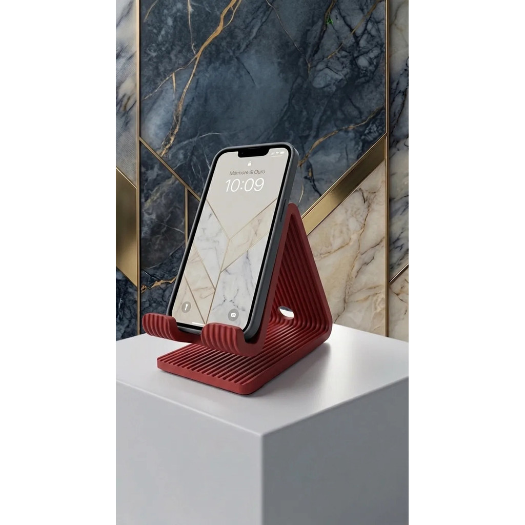 Suporte De Mesa Para Celular Smartphone Robusto Portátil 3d