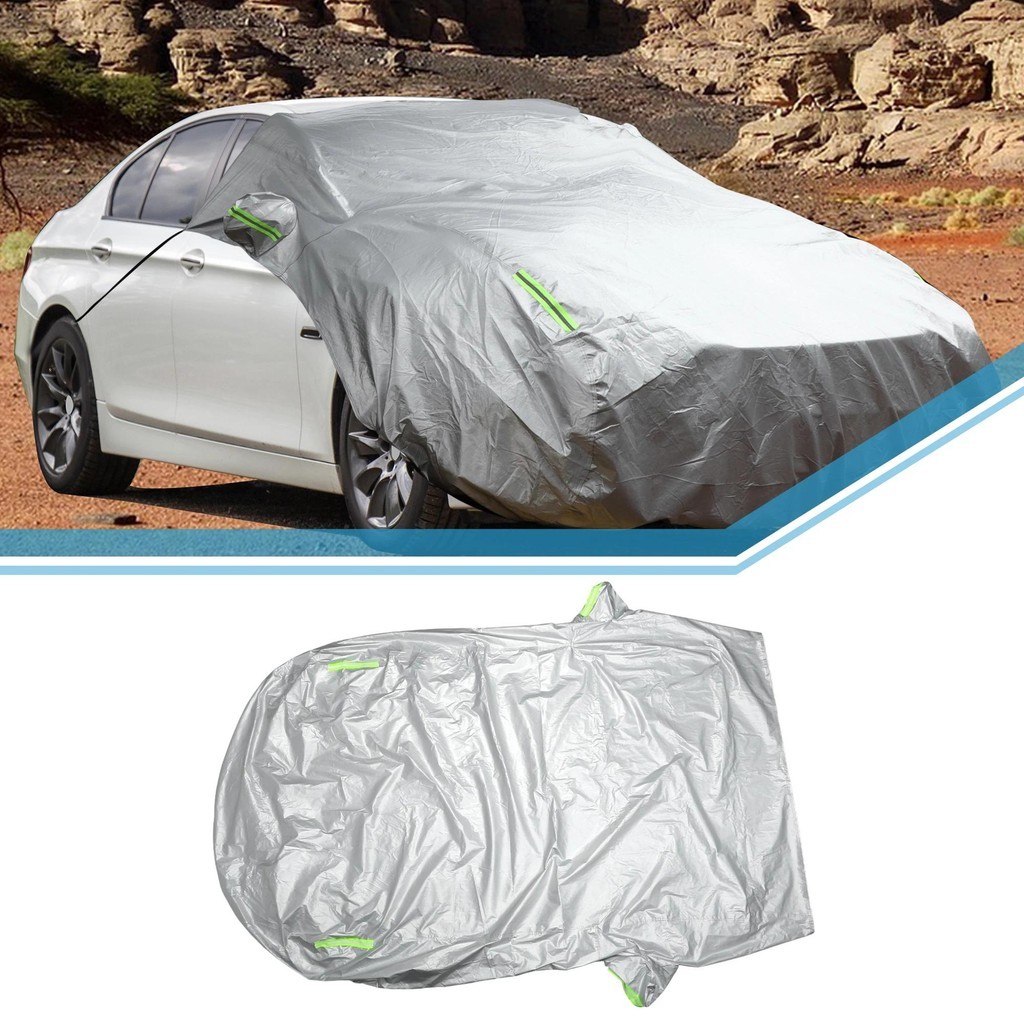 UXCELL Frente Meia Capa De Carro 290x143cm Capô À Prova Dwaterproof Água Ao Ar Livre Do Motor Para Filme Alumínio Algodã