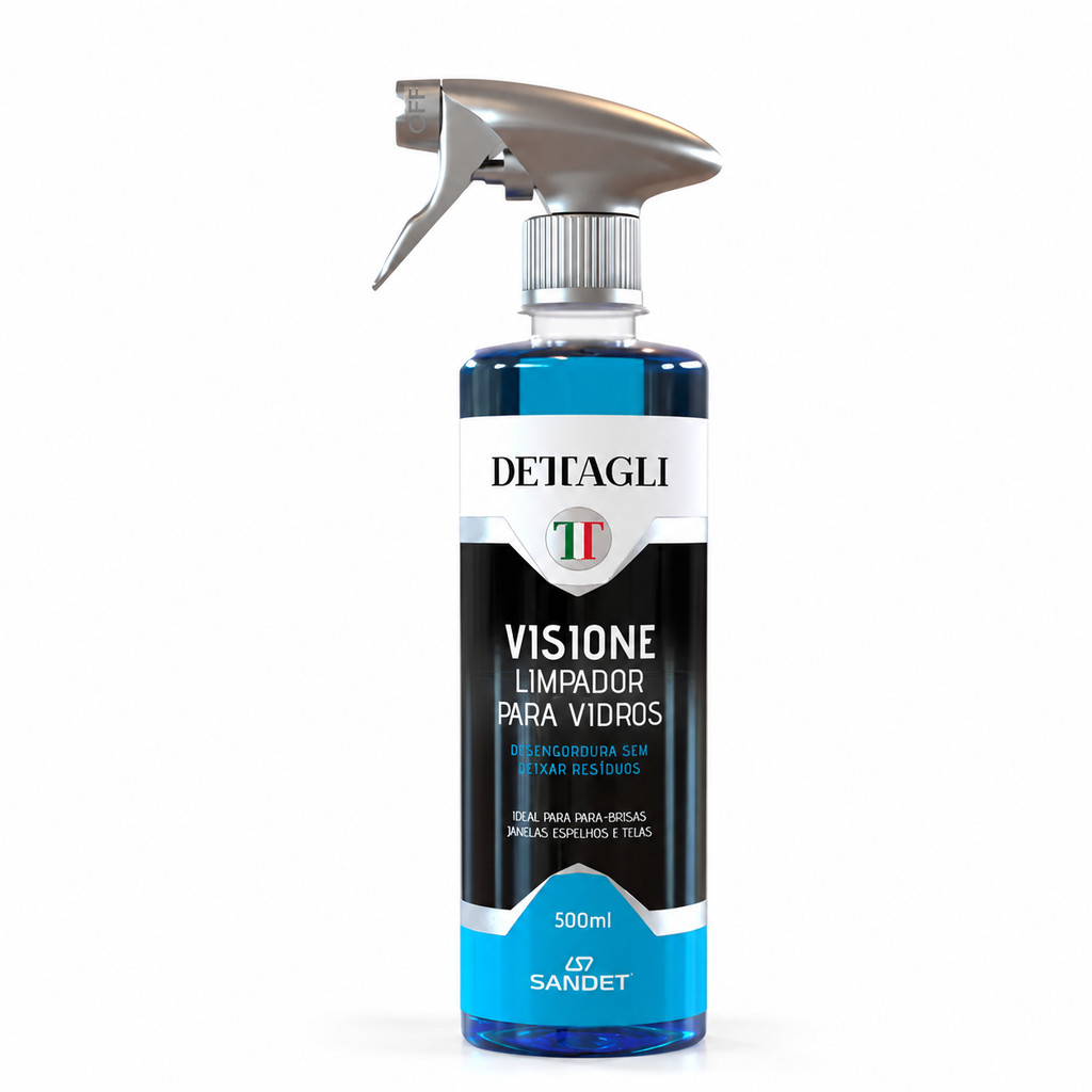 Limpeza De Vidros Dettagli Visione Automotivo Spray 500ml