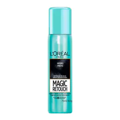 Magic Retouch L'oréal Preto Spray Instantâneo para Retoque de Raiz 75ml