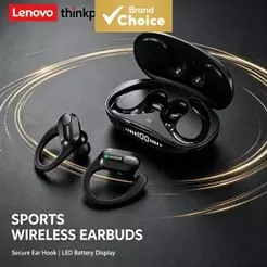 Fones De Ouvido Lenovo XT80 Sem Fio Bluetooth Ganchos IPX5 À Prova D'água 20H Bateria Vida Útil HiFi Som Estéreo Graves