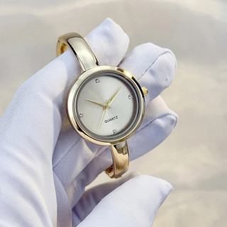 Novo Relógio De Pulso Feminino Dourado . Redondo De Quartzo Simples , Elegante E Requintado (Esssencial Para Casais Namo