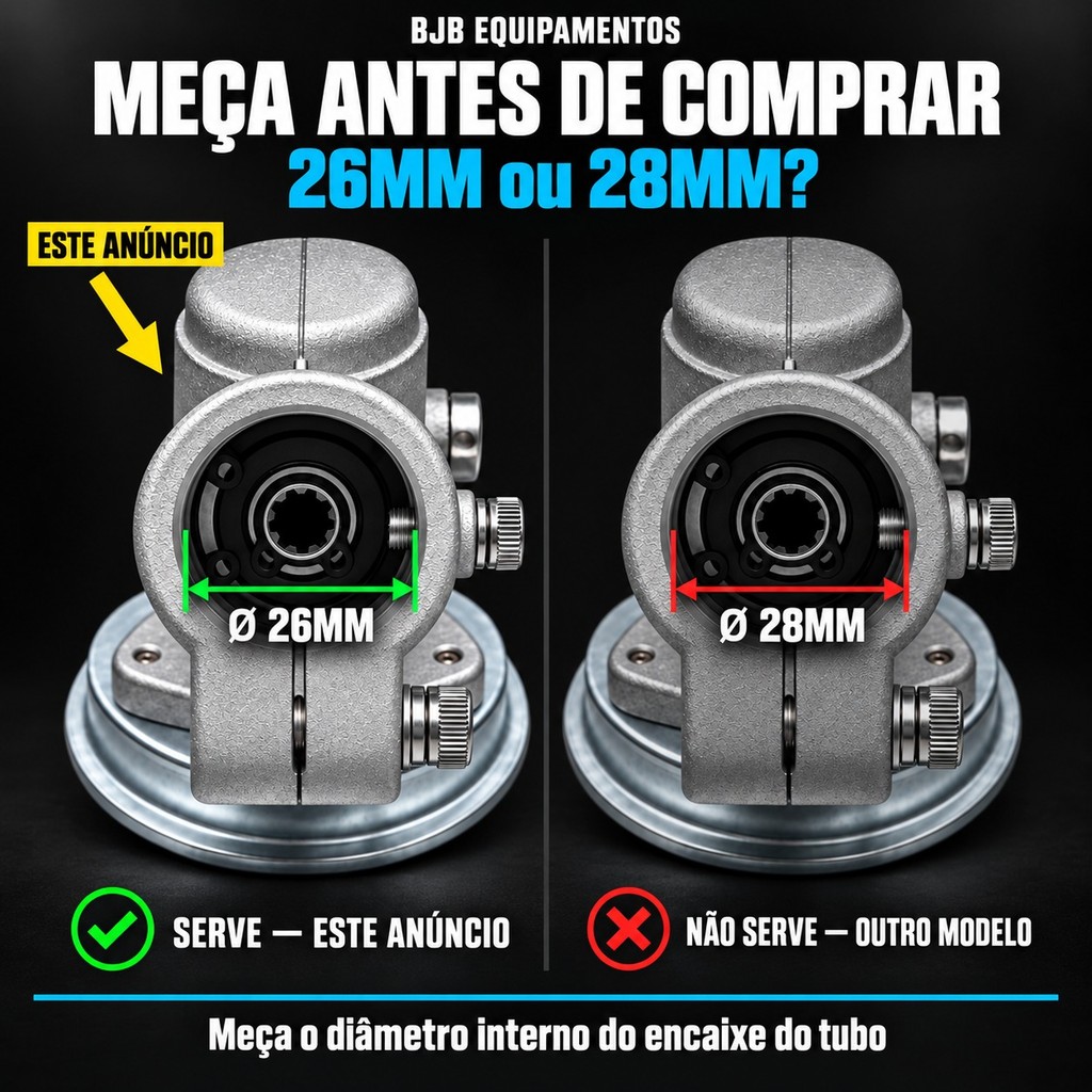 Caixa Transmissão Ponteira Roçadeira 26mm 9 Estrias Nk630at — imagem 2 de 2