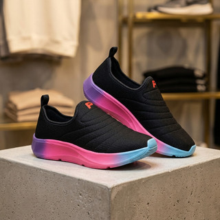 Sapatilha Feminina Slip On Estilo Meia Calce Fácil Casual Confortável Tenis Feminino