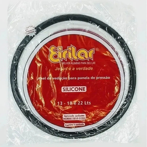Anel Vedação Borracha Panela Pressão 13 18 E 22l Eirilar Cor Preto