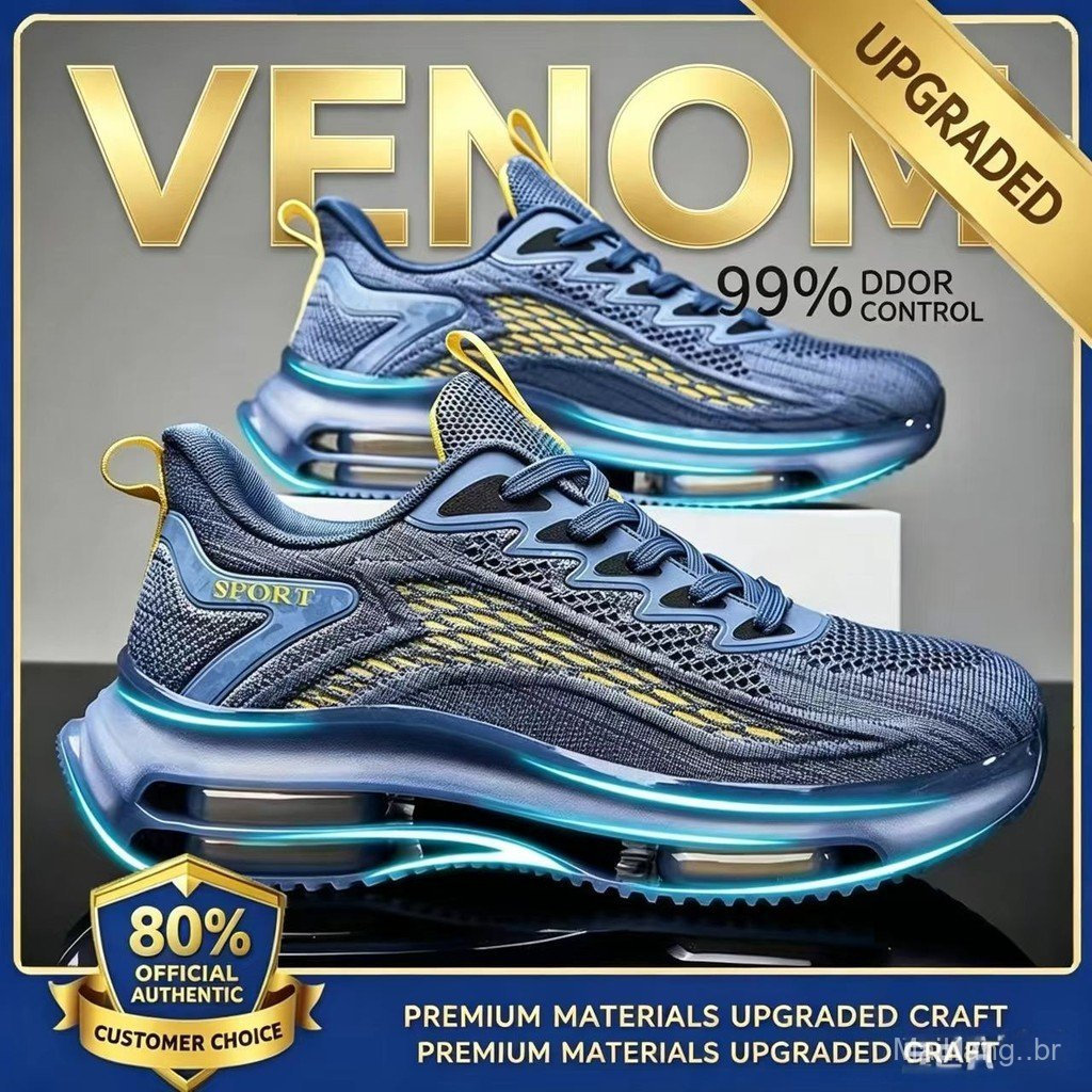 [Desconto na primeira compra] Tênis masculinos para adolescentes, modelo Flyknit para o outono, com tecido de malha, abs