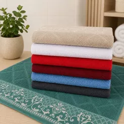 Kit 2 Toalha De Banho Monaco Grande Grossa 100% Algodão 1,40cm x 75cm Banhão Felpuda Toque Macio