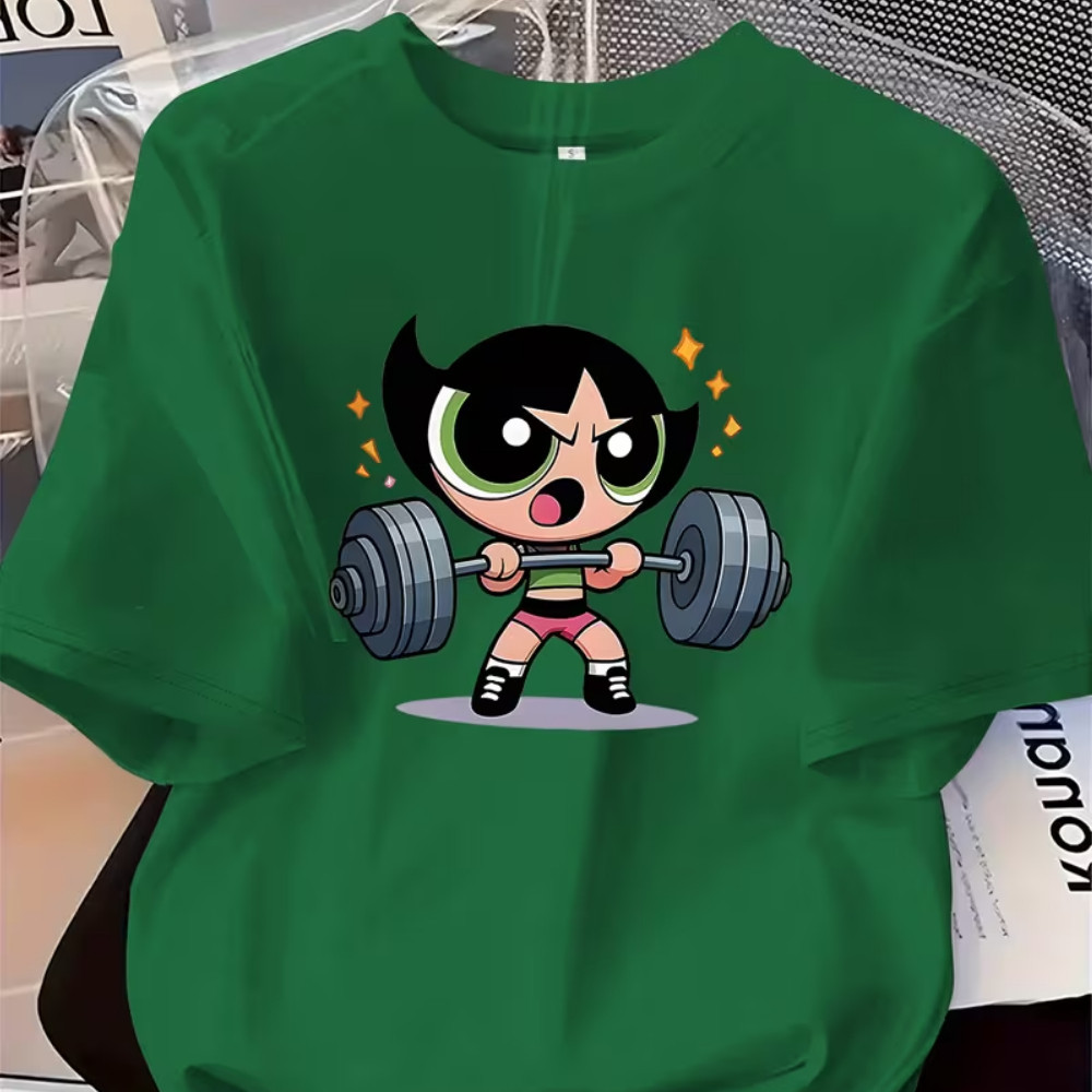 CAMISETA ESTAMPADA FEMININA ADULTA TREINO FITNES PODEROSAS MALHAR T SHIRT ACADEMIA DIVERTIDA DELICADA
