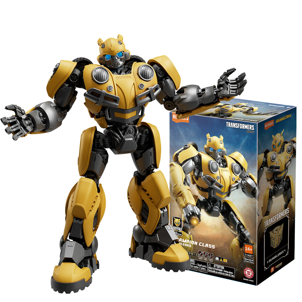Boneco Articulado Montável Blokees Transformers Bumblebee Champion Class Colecionável Model Kit