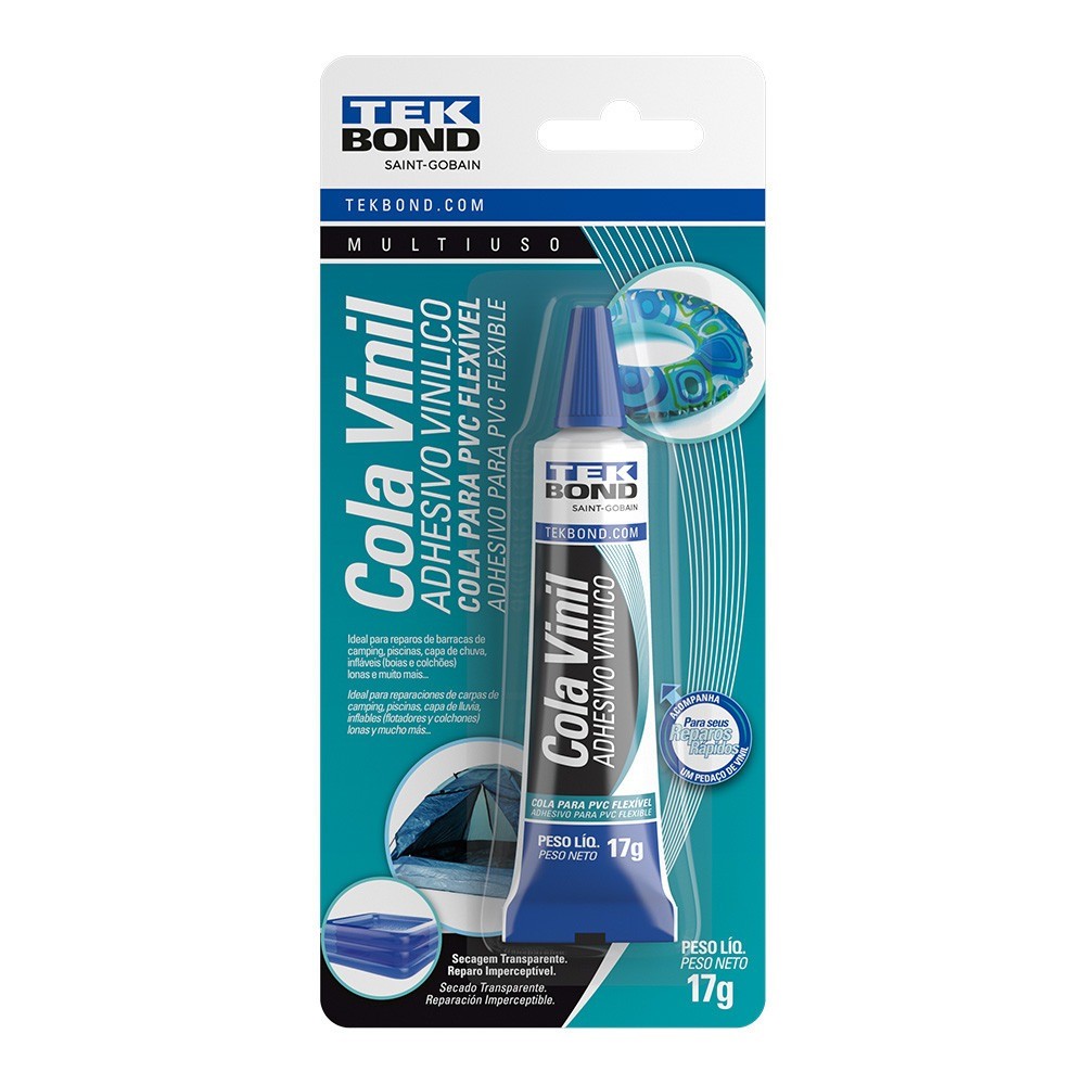Cola para PVC flexível 17g - Vinil - TekBond