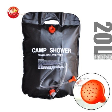 Saco de água quente Solar portátil ao ar livre banho ao ar livre sol chuveiro de água saco de armazenamento de água 20L