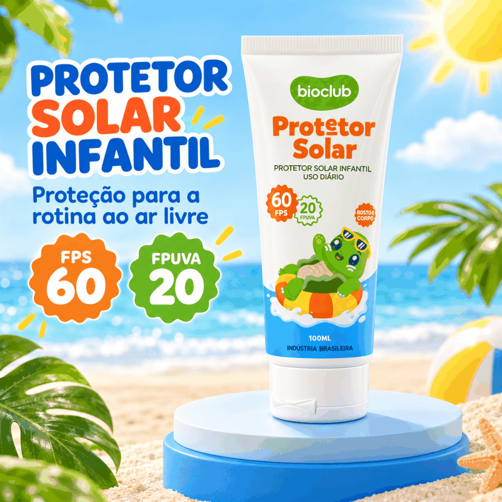 Protetor Solar Infantil Natural - Solzinho Bioclub® 100ml
