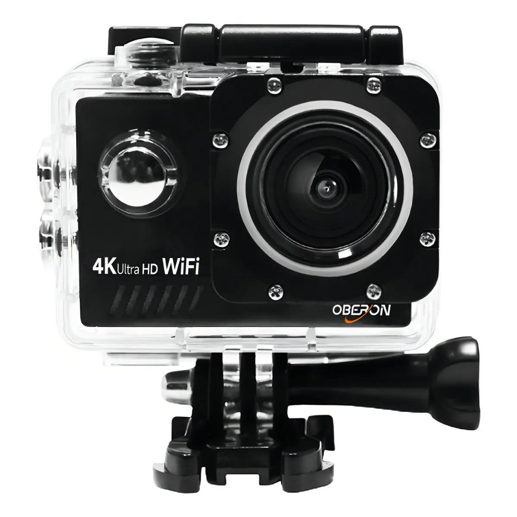 Câmera de Ação 4K OR-CF1002 com WiFi Tela 2” 170° Caixa Estanque e Acessórios Fixação