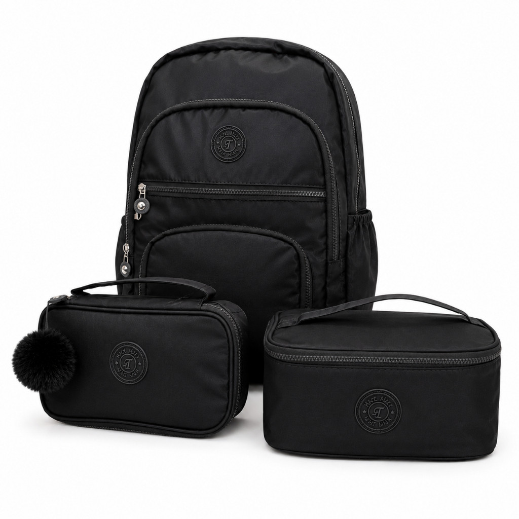 Mochila Bolsa Feminina Impermeável Grande Resistente Notebook Escolar Faculdade Viagem Moderna