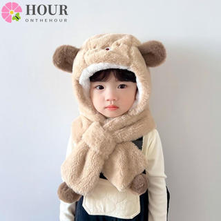 Cachecol De Chapéu De Bebê De Inverno HOUR , Capuz Infantil À Prova De Vento De Uma Peça , Gorro Grosso 5Y37
