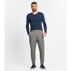 Calça Masculina Em Moletom Peluciado Diametro Cinza