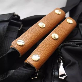 Alça bolsa fivela fixa saco de bagagem com alça resistente ao desgaste mochila de couro bagagem capa de mão marrom