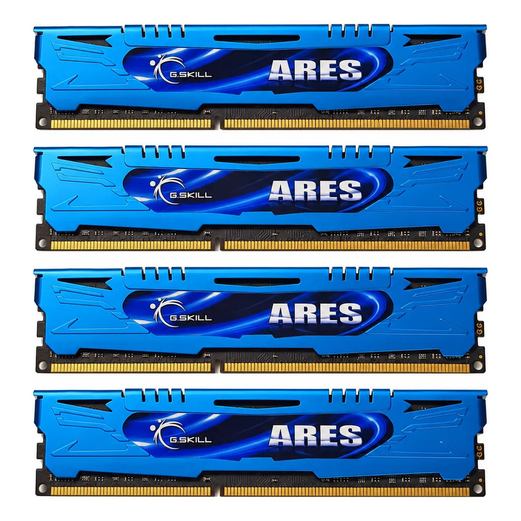 Memória G.skill Ares 16gb(4x4gb) Ddr3 1600mhz F3-1600c9q-16g