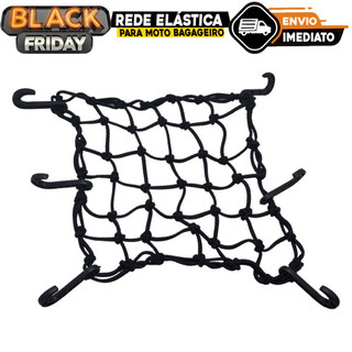 Rede Elastica Aranha 30x30 Moto Bagageiro Capacete vermelho aproveite