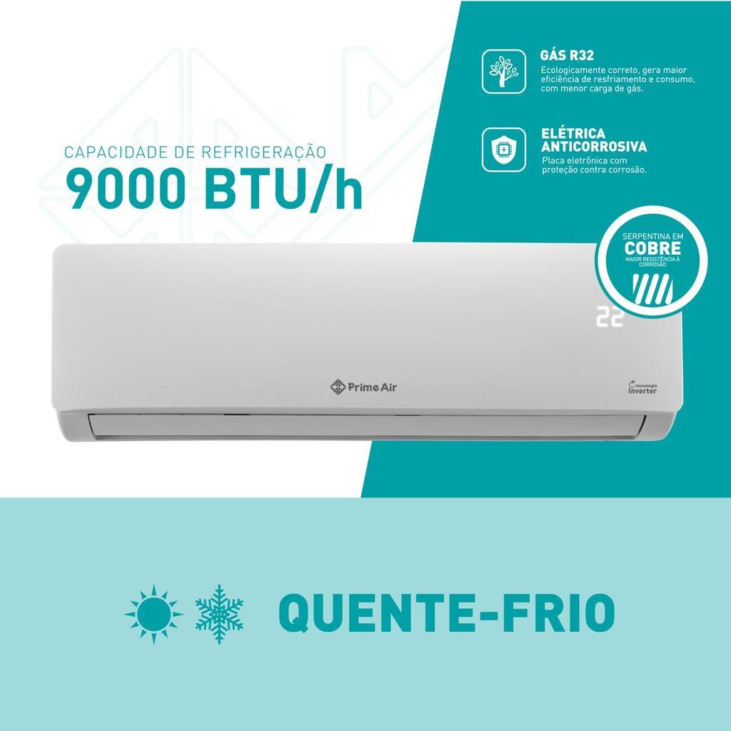 Ar-Condicionado Prime Air Split Inverter 9000BTUs 9QC — imagem 2 de 2