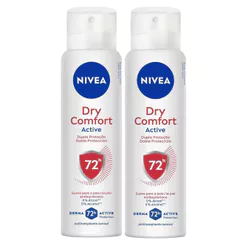 Kit Desodorante Aerosol Nivea Dry Comfort Plus 150ml - 2 unidades