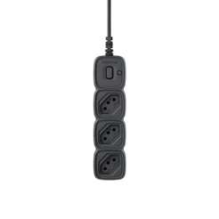 Protetor Eletrônico Intelbras com 3 Tomadas EPE 2003 Preto