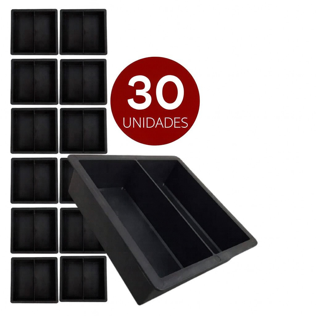 Kit Forma Piso Bloquete Paver Tijolinho Duplo Concreto 20x10x6 (kit de 10 a 50). em Oferta na Shopee