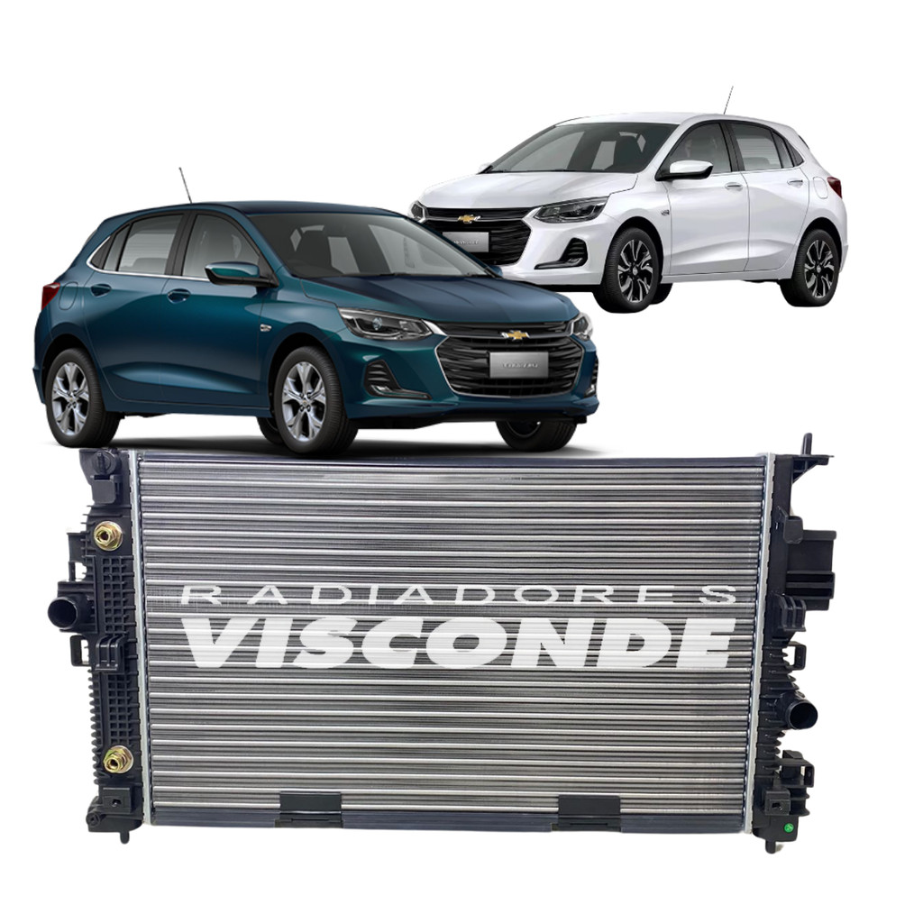 RADIADOR VISCONDE GM ONIX TURBO 2020 A 2024 AUTOMATICO (RV2286) em Oferta na Shopee