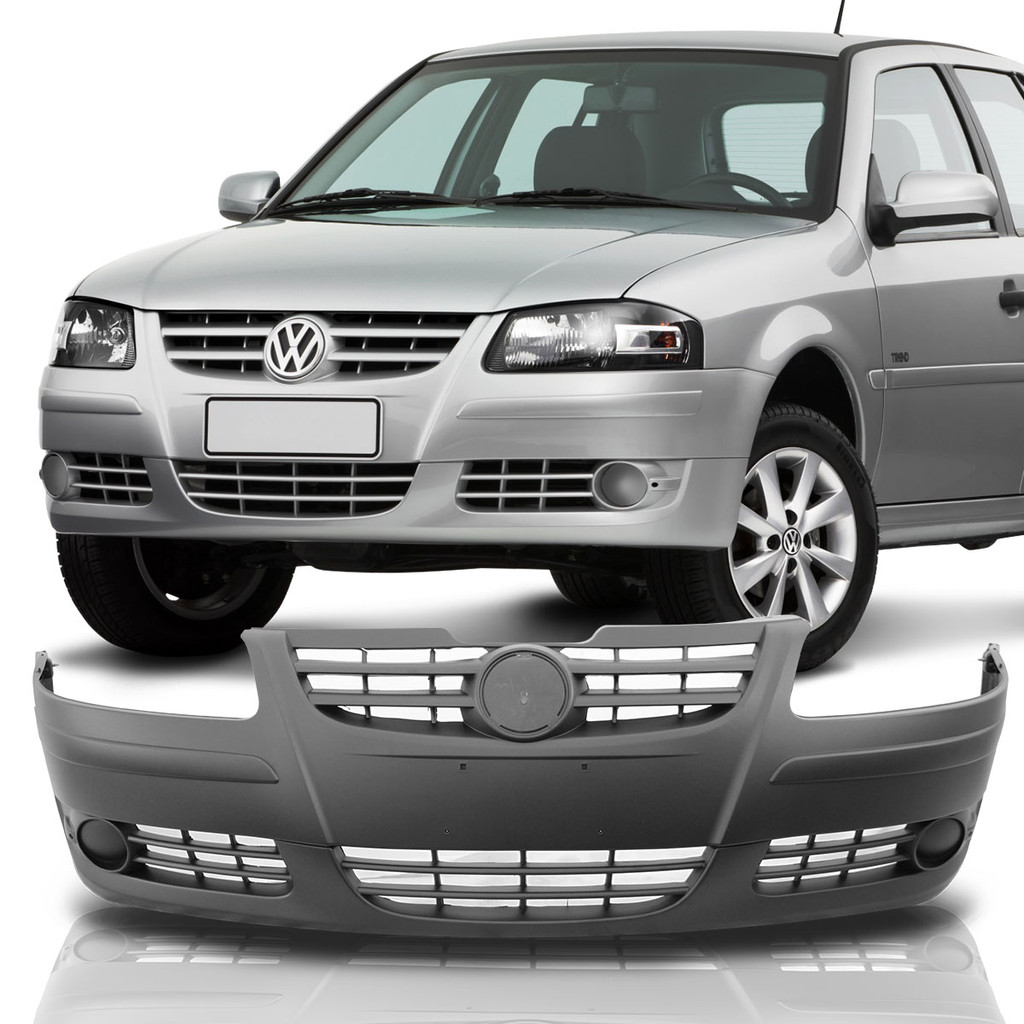 Parachoque Dianteiro Gol Parati Saveiro G4 2006 2007 2008 2009 2010 2011 2012 2013 2014 Cinza em Oferta na Shopee