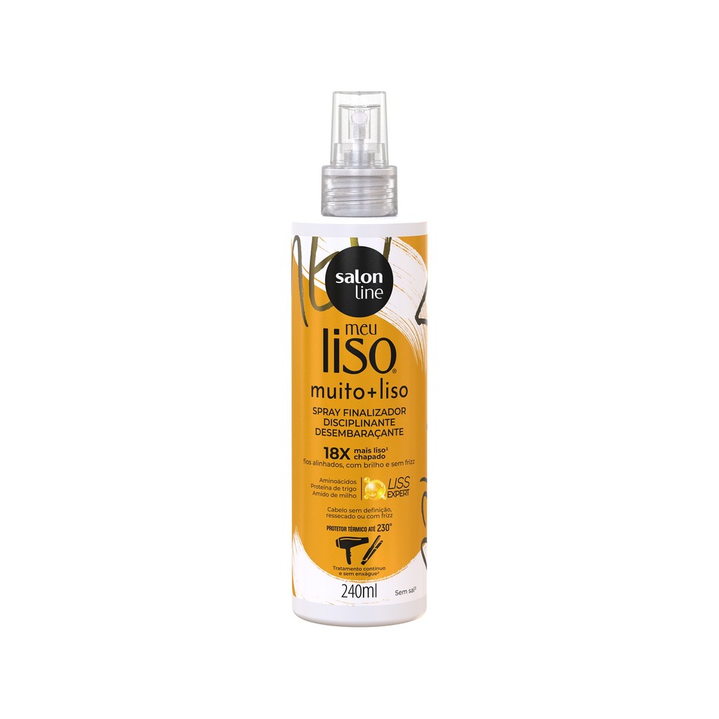 Meu Liso Muito + Liso Spray Defrizante Protetor Térmico 240ml