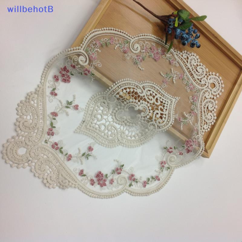 [WillbehotB] Bordado De Renda Europeu Luxuoso Oval Placemat Porta-Copos Para Café Capa De Apoio De Braço Sofá [Novo]