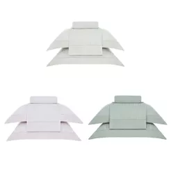 Jogo de Cama Queen Cetim 300 Fios Buddemeyer Damask Square 100% Algodão Penteado 4 peças